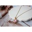 Pink Hearth Steel Necklace
