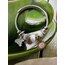 Pandora Model Beyaz Güneş Charm Çelik Bileklik