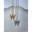 Swarovnski Butterfly Steel Necklace
