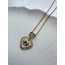 Ribbon of Heart Steel Necklace