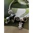 Pandora Model Sevimli Tavşan Charm Çelik Bileklik