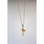 Butterfly Diamond Steel Necklace
