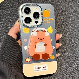 Biber Ayı Köpek & Hello Kitty** iPhone Kılıf + Holder