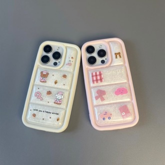 Şal Araba Desen Tüyü Ceketli iPhone Kılıfı