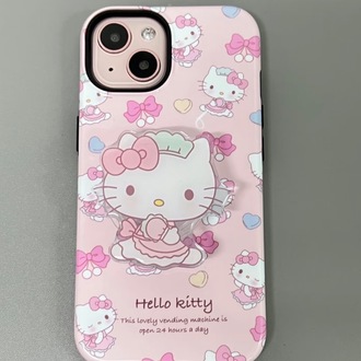 Hello Kitty Desenli İp Kılıf + H.K Holder