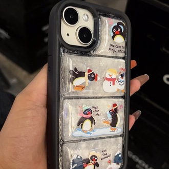 Sevimli karikatür ayılı kışlık kazak iPhone kılıf