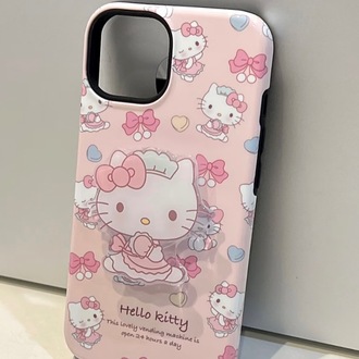 Hello Kitty Desenli İp Kılıf + H.K Holder