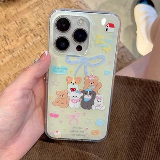 Çift Katmanlı Baskı Kurdeleli Köpek + Charm