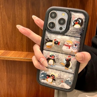 Sevimli karikatür ayılı kışlık kazak iPhone kılıf