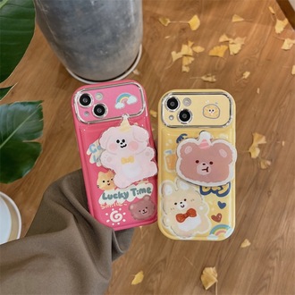 Sevimli Ayi ve Tavşan Kılıf + Holder