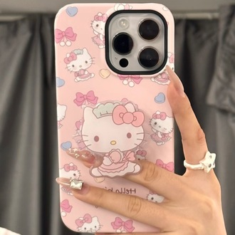 Hello Kitty Desenli İp Kılıf + H.K Holder
