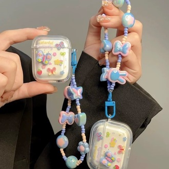 Renkli Kelebek Çiçekler Airpods Kılıf