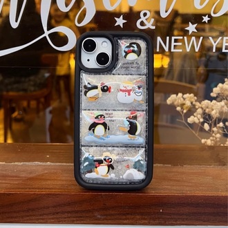 Sevimli karikatür ayılı kışlık kazak iPhone kılıf