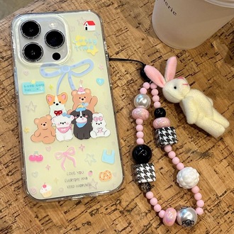 Çift Katmanlı Baskı Kurdeleli Köpek + Charm