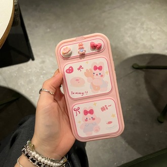 Pembe Tavşan Standı Magnetik Kılıf