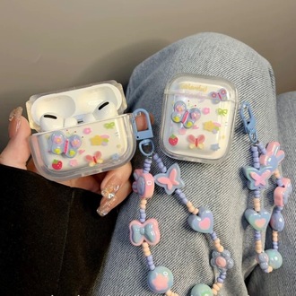 Renkli Kelebek Çiçekler Airpods Kılıf
