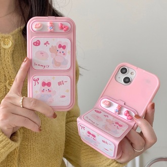 Pembe Tavşan Standı Magnetik Kılıf