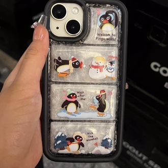 Sevimli karikatür ayılı kışlık kazak iPhone kılıf