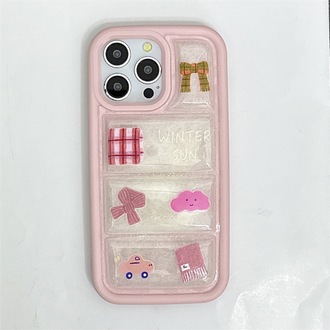 Şal Araba Desen Tüyü Ceketli iPhone Kılıfı