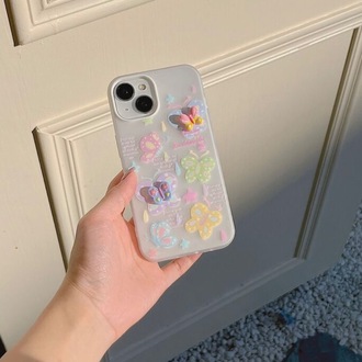 3D Renklı Kelebek İphone Kılıfı