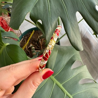 Ruby Glow Mineli Bileklik