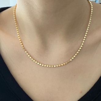 Solène Dot Chain Çelik Kolye -  Gold