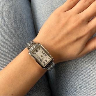 Retro Roman Silver Kadın Kol Saati