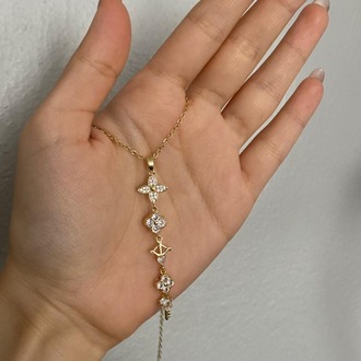 Lunière Golden Key Y Kolye