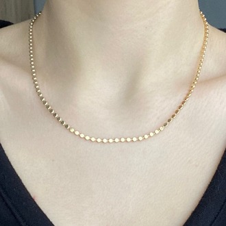 Solène Dot Chain Çelik Kolye -  Gold