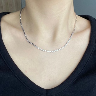 Solène Dot Chain Çelik Kolye 