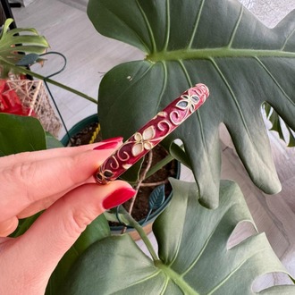 Bordo Flora Mineli Bileklik