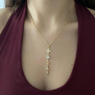 Lunière Golden Key Y Kolye