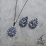 Kararmaz Çelik Kolye-Küpe set
