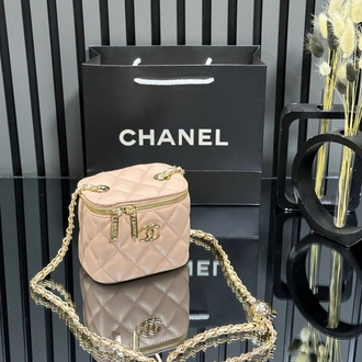 ( DÜZ MODEL) CHANEL MİNİ VANİTY EL VE OMUZ ÇANTASI