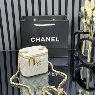 ( DÜZ MODEL) CHANEL MİNİ VANİTY EL VE OMUZ ÇANTASI