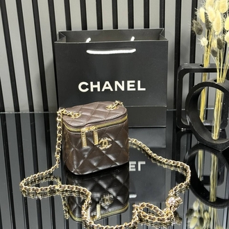 ( DÜZ MODEL) CHANEL MİNİ VANİTY EL VE OMUZ ÇANTASI