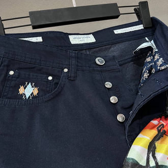 Premium Jacob Cohen Tensel Kumaş Kot Pantolon(1578-Lacivert)