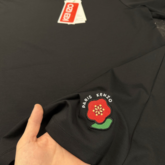 İthal Kenzo T-shirt Kırışmayan Kumaş (9446-Siyah)