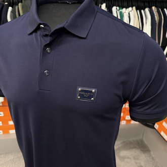 İthal Dolce Gabbana Polo Yaka Kırışmayan Kumaş (10081-Lacivert)