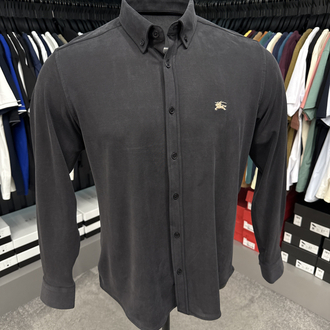 Burberry Yıkamalı Modal Kırışmayan Kumaş Gömlek (3914-Siyah)