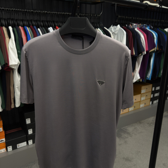 İthal Prada T-shirt Kırışmayan Kumaş (9460-Gri)