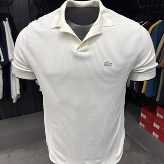 Örme V Triko Polo Yaka (Beyaz-33036)