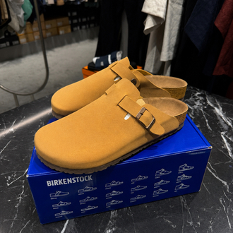 Birkenstock Yeni Sezon Boston Süet Terlik (Taba)