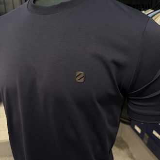 İthal Zegna T-shirt Kırışmayan Kumaş (9461-Lacivert)