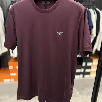 İthal Prada T-shirt Kırışmayan Kumaş (9460-Mürdüm)