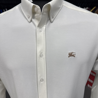 Burberry Yıkamalı Modal Kırışmayan Kumaş Gömlek (3914-Beyaz)