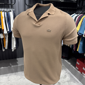 Örme V Triko Polo Yaka (Bej-33036) 