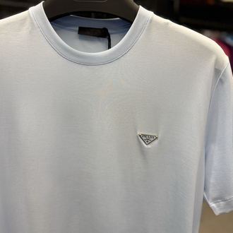 İthal Prada T-shirt Kırışmayan Kumaş (9460-Mavi)