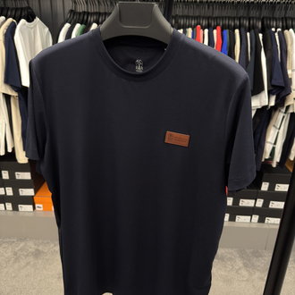 İthal Brunello Cucınelli T-shirt Kırışmayan Kumaş (9450-Lacivert)