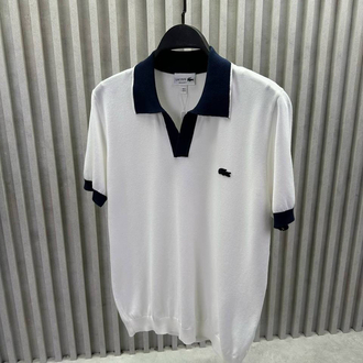 V Yaka Triko Polo Yaka (33070-Beyaz)